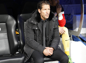 Temporada 12/13. Final Copa del Rey 2012-13. Real Madrid - Atlético de Madrid. Diego Pablo Simeone en el banquillo.